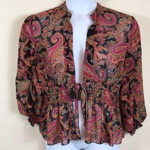 COLDWATER CREEK Paisley Blouse Size XL